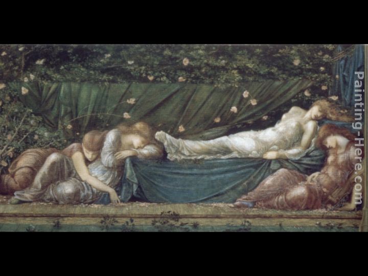 The Briar Rose IV  The Rose Bower painting - Edward Burne-Jones The Briar Rose IV  The Rose Bower art painting
